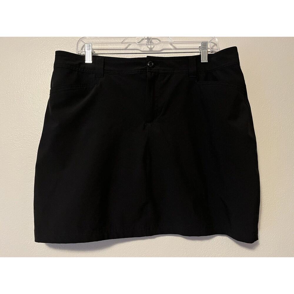Eddie Bauer Adventurer 2.0 Skort Skirt Women’s Size 12 Black Golf Hiking